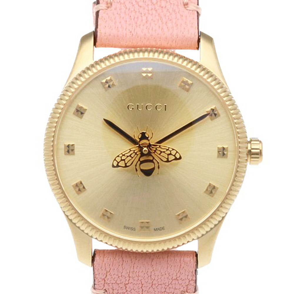 Gucci G-Timeless Watch, GP 126.5 Quartz, Women's GUCCI